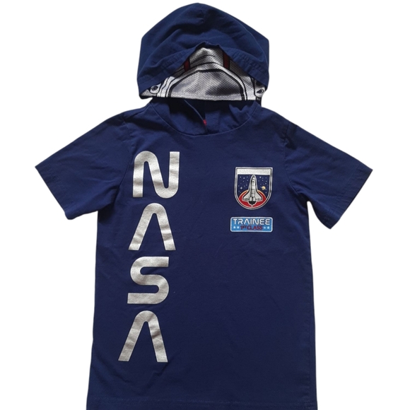 Boys Sz 5T/XS Long/Short Sleeve Blue Black Space Theme Graphic T-Shirt Bundle - Picture 11 of 14